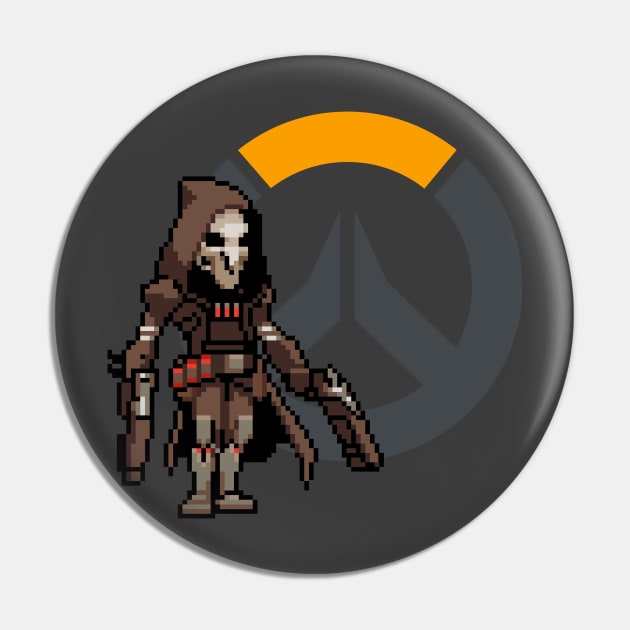 Overwatch - 16-Bit Reaper W/ Logo Pin by wyckedguitarist