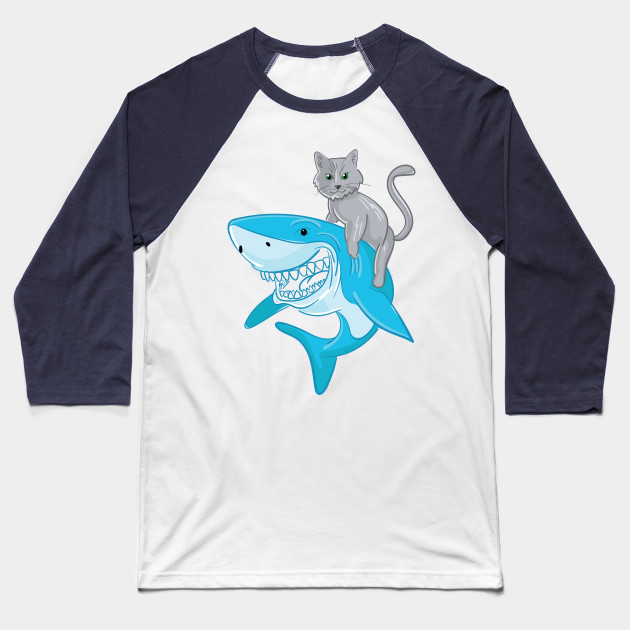 Awesome Cat Riding A Shark To The New Adventures Cat Riding