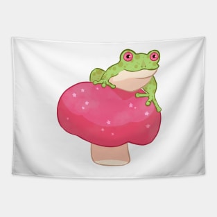 Mushroom Frog Tapestry