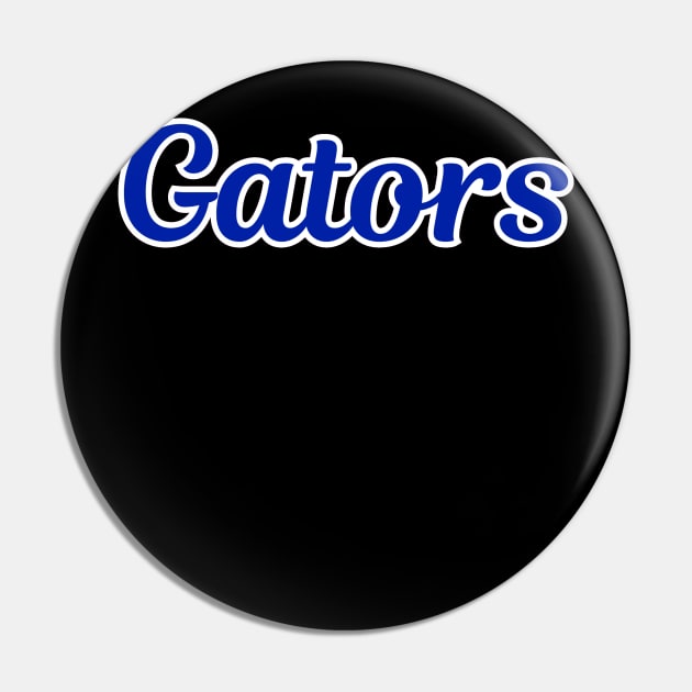 Gators Retro Script Pin by twothree