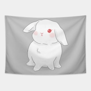 Cute Red eye White rabbit | Bunniesmee Tapestry