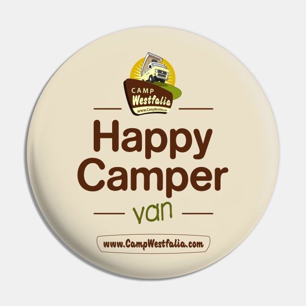 Happy Camper Van, light Pin by CampWestfalia