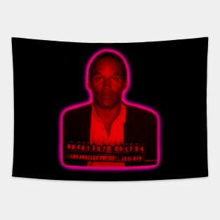 OJ Simpson Mugshot Halftone Tapestry