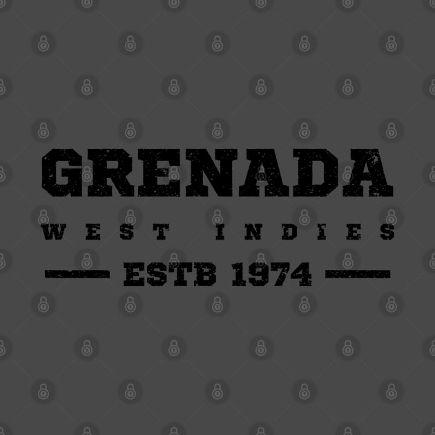 Grenada Estb 1974 West Indies Patriotic Design by IslandConcepts