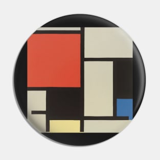 Composition by Piet Mondrian Pin