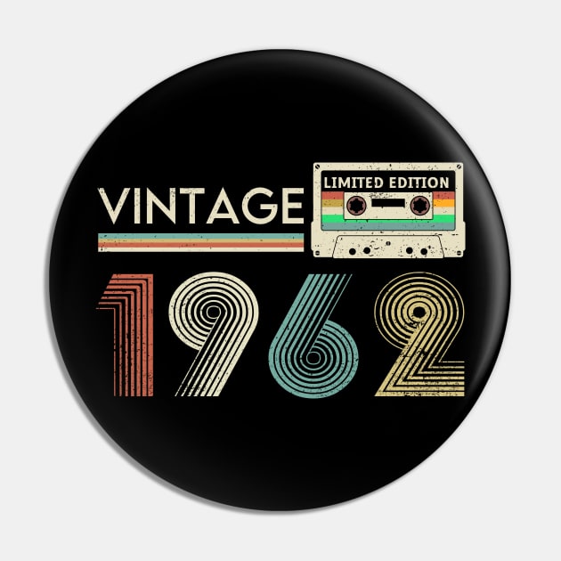 Vintage 1962 Limited Cassette Pin by xylalevans