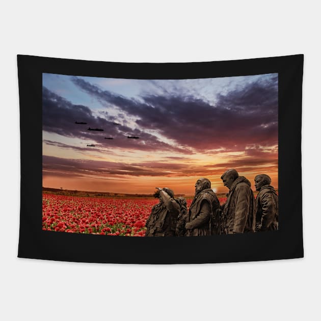 Bomber Command Tapestry by aviationart