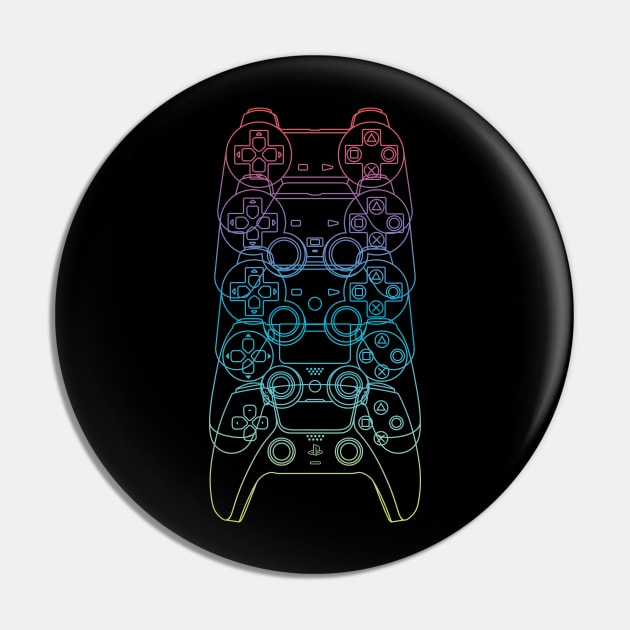 Controles de PlayStation PS1-PS5 (Lineas Arcoiris) Pin by ZeroSagitary