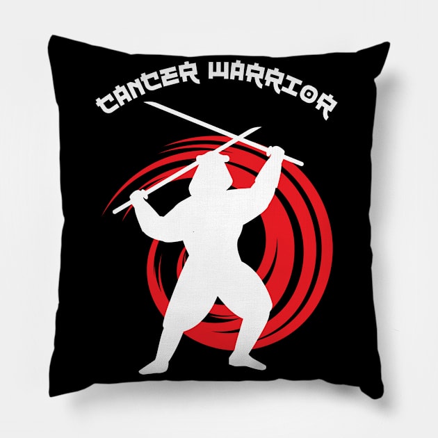 cancer warrior Pillow by Santag