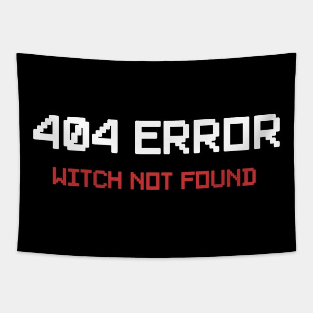 404 Error Witch Not Found Tapestry by monolusi