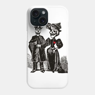 Calavera Couple | Day of the Dead | Dia de los Muertos | Skulls and Skeletons | Vintage Skeletons | Phone Case