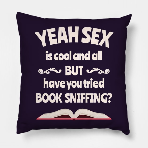 Book Sniffing Pillow by sqwear