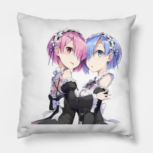 Re Zero Rem Ram Pillow