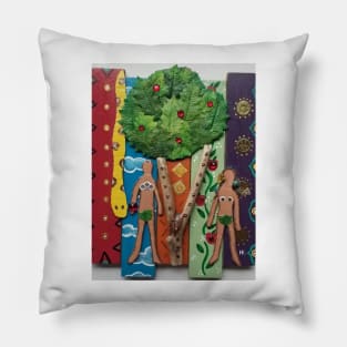 Adam and Eve by Harriette Knight Pillow