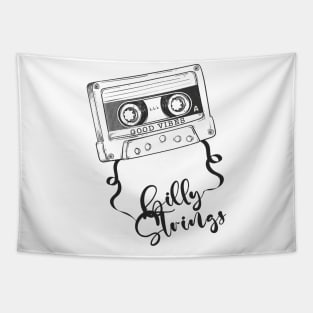 Good Vibes Billy Strings // Retro Ribbon Cassette Tapestry