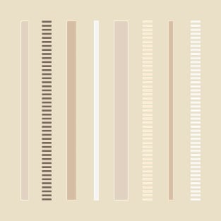 Vertical Stripes Tan T-Shirt