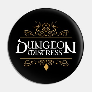 Dungeon Mistress - Roleplaying and Larping Tabletop RPG Pin