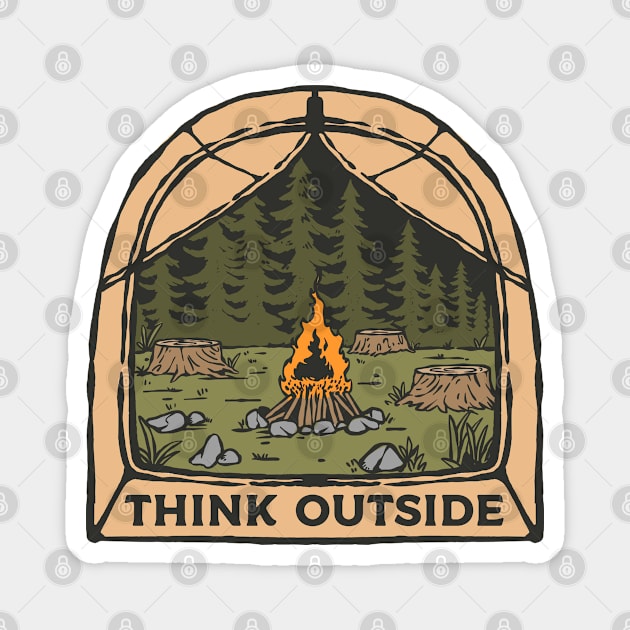 Think Outside Magnet by Riza Budiarto