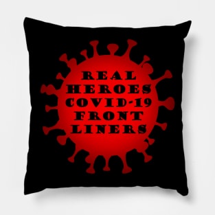 Covid-19 Front Liners Real Heroes. Coronavirus-Nurses-Doctors-Health Care Workers-Thank you Pillow