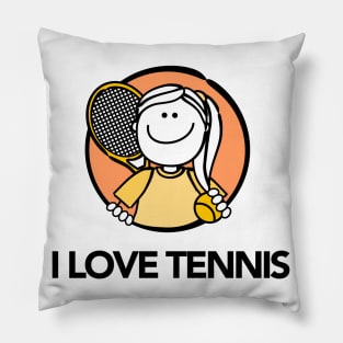 I Love Tennis Pillow