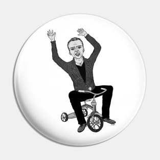 Nicolas Cage on a Tricycle Pin