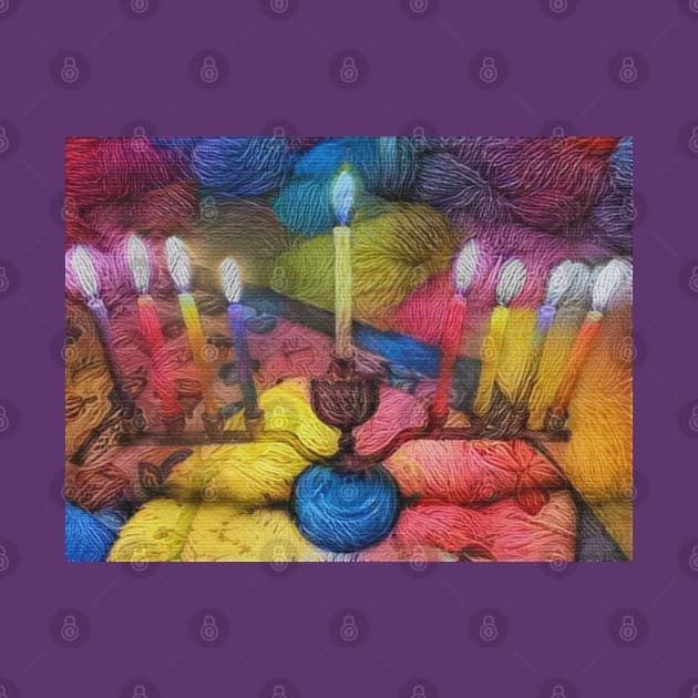 Woolen Menorah by ninasilver