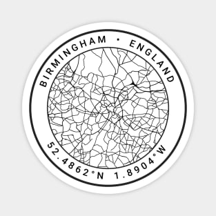 Birmingham Map Magnet