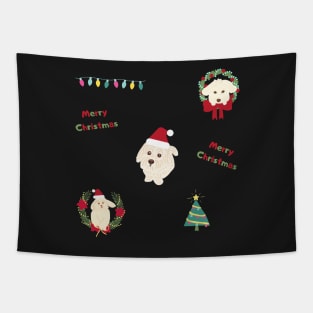 Christmas Dog Sticker Pack Tapestry