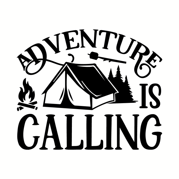 adventure is calling / outdoor camping / hiking by The Bombay Brands Pvt Ltd