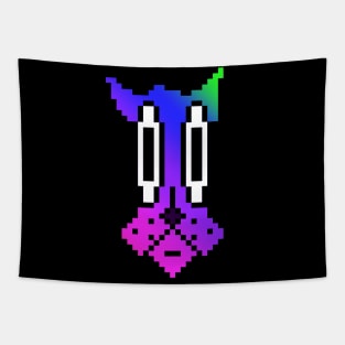 Rainbow pixel pooch Tapestry