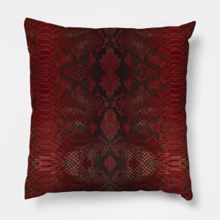 Snakeskin Red Python Pillow