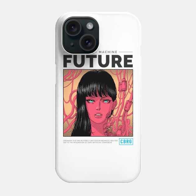 AI Robots cybernetics cyborg Artificial Intelligence Manga Phone Case by Tip Top Tee's