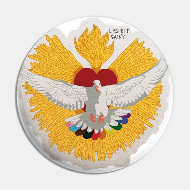 Holy Spirit - LGBTQIA+ Pin by Ô Bonne Mère