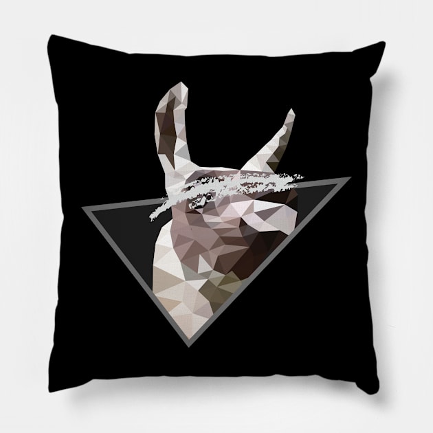 Llama Super Poly Pillow by Jackson Lester