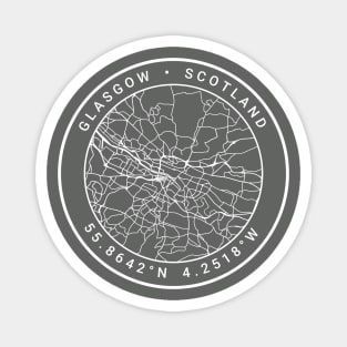 Glasgow Map Magnet