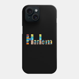 Harlem Texted Based | Colorful Abstract Brick Design Phone Case