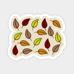 Fall Leaf Pattern, Autumn Leaf Pattern Magnet