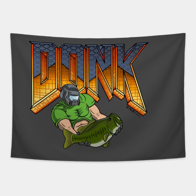 Doom Bass Tapestry by adamprovance