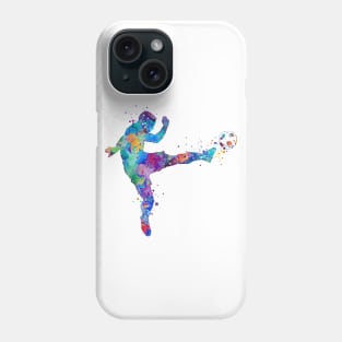 Soccer Player Watercolor Phone Case