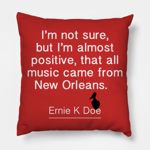 Ernie K Doe Pillow by 5040599C
