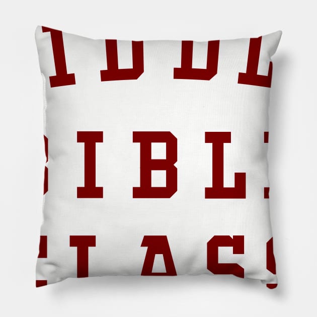 Biddle Bible Class Pillow by FlamingRhinoDesign