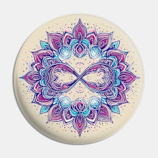 Mandala Purple Blue 2 Pin