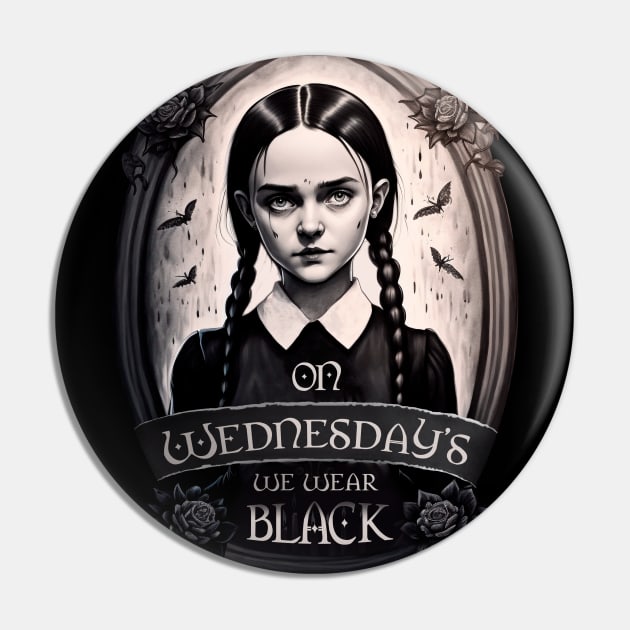 Wednesday Addams Pin by edoobix