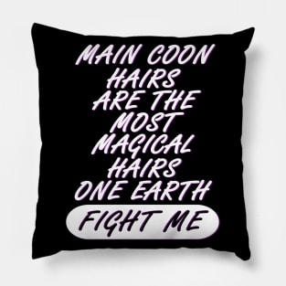 Maine Main Coon Cat Hair Kitty Girl Pillow