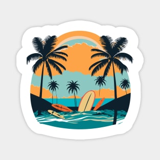 retro surfing Magnet