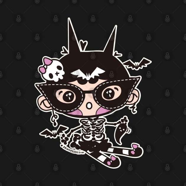 cute halloween whimsical cute girl illustration by princessmi-com