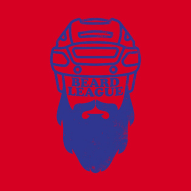 Beard League - Playoff Hockey (blue version) by toadyco