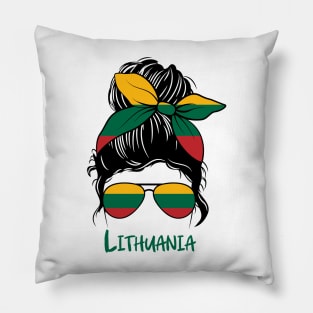 Lithuania girl, Lithuania Flag, Lithuania gift heritage,  Lithuanian girlfriend, Pillow