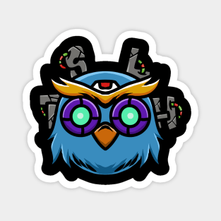 Robotic owl Magnet