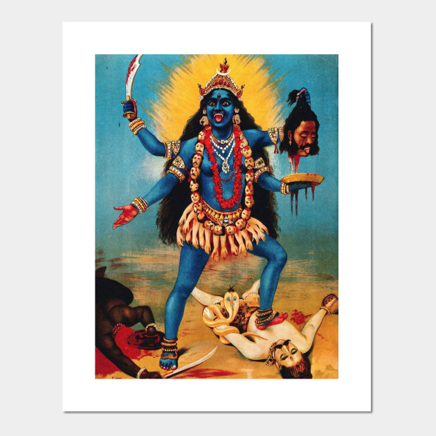 Goddess Kali Kali Affiche Et Impression D Art Teepublic Fr